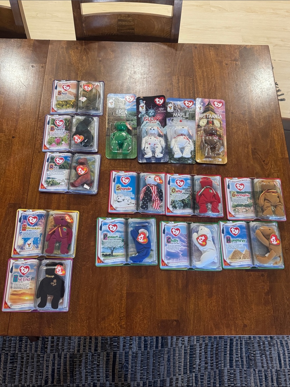 NWIB Full Set of 15 McDonald’s Teenie Beanies Collectors Sets! RARE! Rare!!!